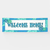 "Welkom thuis" banner. Spandoek (Horizontaal)