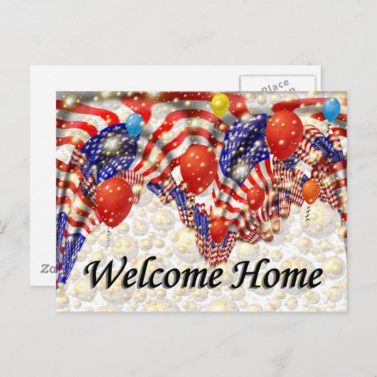 Welkom thuis briefkaart (Voorkant / Achterkant)