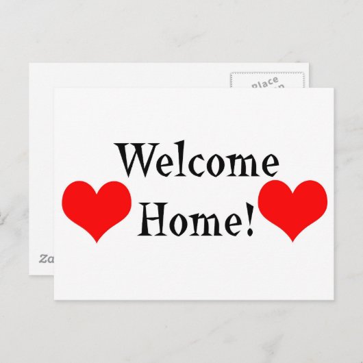 Welkom thuis briefkaart (Voorkant / Achterkant)