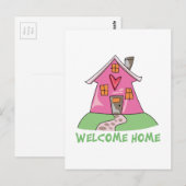 Welkom thuis briefkaart (Voorkant / Achterkant)