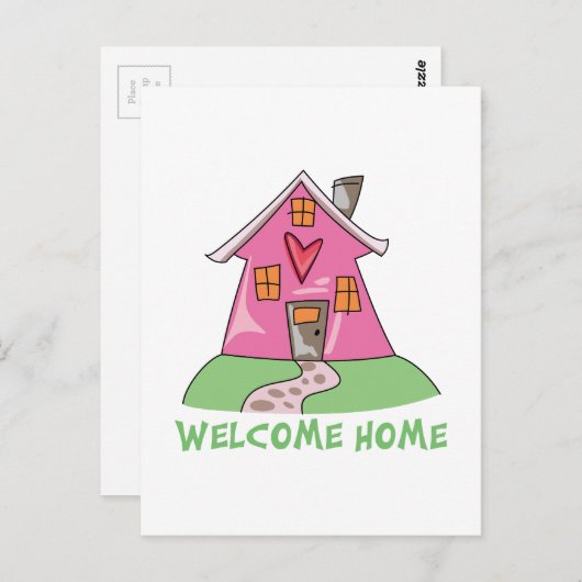 Welkom thuis briefkaart (Voorkant / Achterkant)