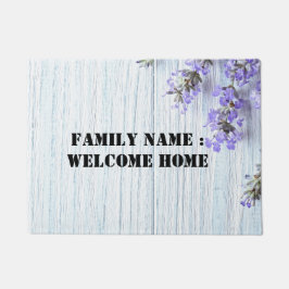 Welkom thuis buiten de deurmat van de voorkant