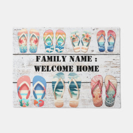 Welkom thuis buiten de deurmat van de voorkant