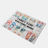 Welkom thuis buiten de deurmat van de voorkant (Schuin)