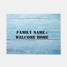 Welkom thuis buiten de deurmat van de voorkant