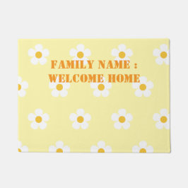 Welkom thuis buiten de deurmat van de voorkant