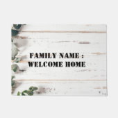 Welkom thuis buiten de deurmat van de voorkant (Voorkant)