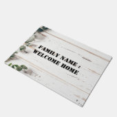 Welkom thuis buiten de deurmat van de voorkant (Schuin)