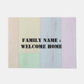 Welkom thuis buiten de deurmat van de voorkant (Voorkant)