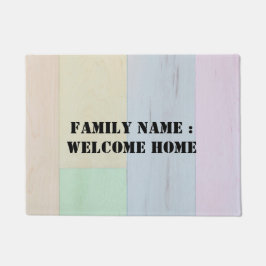 Welkom thuis buiten de deurmat van de voorkant