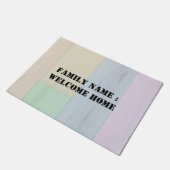 Welkom thuis buiten de deurmat van de voorkant (Schuin)