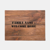 Welkom thuis buiten de deurmat van de voorkant (Voorkant)