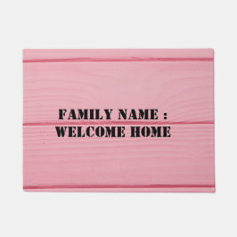 Welkom thuis buiten de deurmat van de voorkant