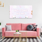 Welkom thuis  canvas afdruk (Insitu (Woonkamer))