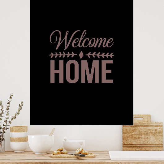 Welkom thuis Coffee Art Poster (Keuken)