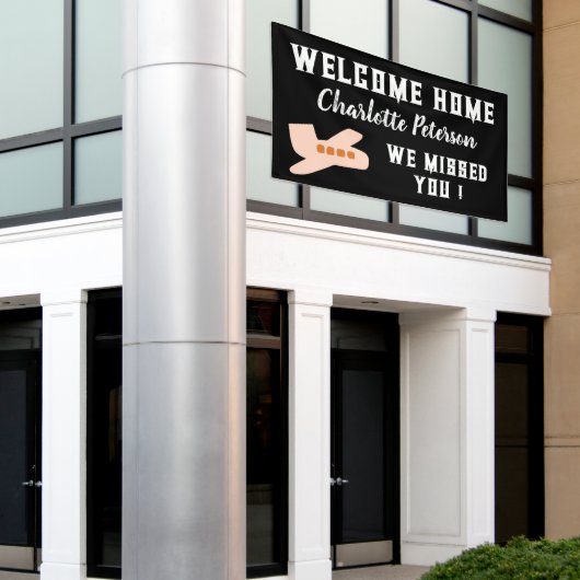 Welkom thuis Cute Custom Spandoek (Buitenkant Gebouw)