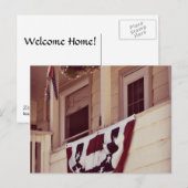 Welkom thuis en dank je - Patriottische voortuin Briefkaart (Voorkant / Achterkant)