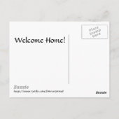 Welkom thuis en dank je - Patriottische voortuin Briefkaart (Achterkant)