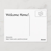 Welkom thuis en dank je - Patriottische voortuin Briefkaart (Achterkant)