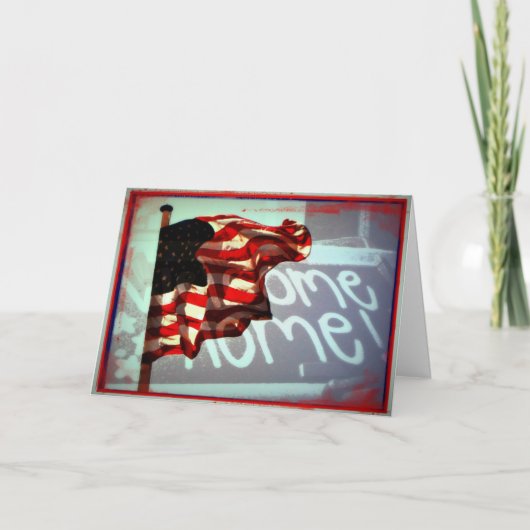 Welkom thuis en dank u voor uw servicekaart bedankkaart (Voorkant)