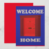 WELKOM THUIS ENTRANCE RED EN BLUE KAART (Voorkant / Achterkant)