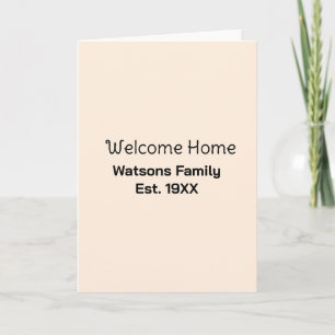 Welkom thuis familienaam est. Jaar guest house Kaart