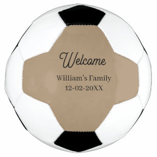 Welkom thuis familienaam huis inwijding voetbal
