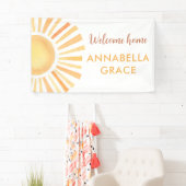 Welkom thuis geslacht neutraal zonneschijn zon boh spandoek (Insitu)