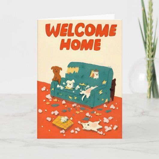 Welkom Thuis Illustratie Kaart (Voorkant)