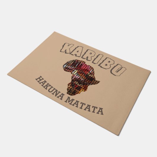 Welkom thuis in Afrika Hakuna Matata Deurmat (Schuin)