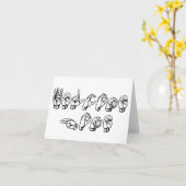 Welkom Thuis in ASL Kaart (Gele Bloem)