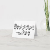 Welkom Thuis in ASL Kaart (Voorkant)