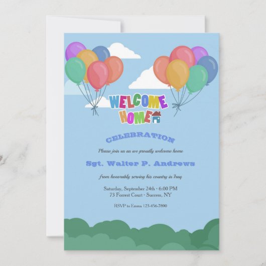 Welkom thuis kaart (Voorkant)