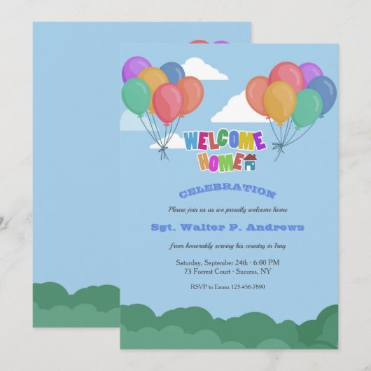 Welkom thuis kaart (Voorkant / Achterkant)