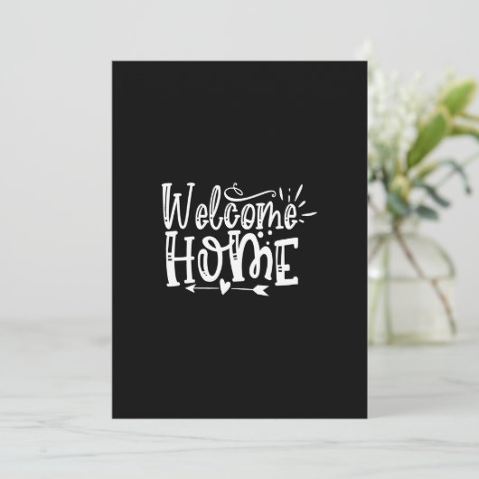 welkom thuis kaart (Staand voorkant)