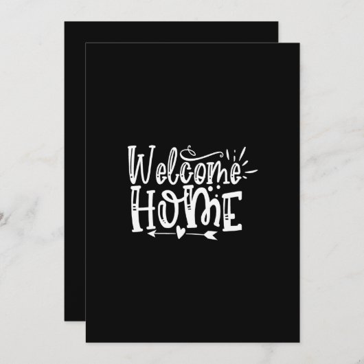 welkom thuis kaart (Voorkant / Achterkant)
