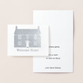 Welkom thuis - Kant met uw eigen tekst Folie Kaarten (Display)
