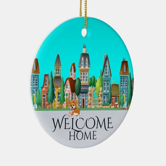 Welkom thuis keramisch ornament (Rechts)