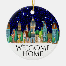 Welkom thuis keramisch ornament