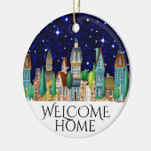 Welkom thuis keramisch ornament (Links)