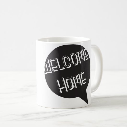 Welkom thuis koffiemok (Voorkant rechts)