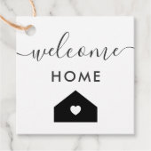 Welkom thuis Label, Realtor Client Gift Label, Kra Bedankjes Labels (Voorkant)