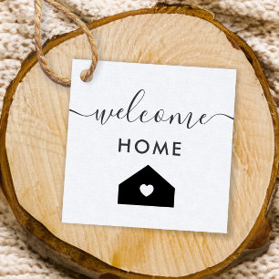 Welkom thuis Label, Realtor Client Gift Label, Kra Bedankjes Labels