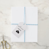 Welkom thuis Label, Realtor Client Gift Label, Kra Cadeaulabel (Met Touw)