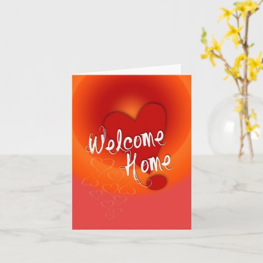 Welkom Thuis Liefde Kaart (Gele Bloem)