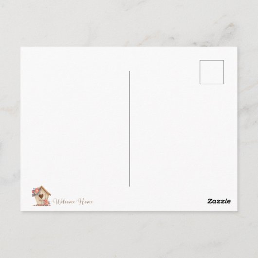 Welkom Thuis Makelaar Persoonlijk Briefkaart (Achterkant)