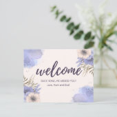 Welkom thuis mama en papa briefkaart (Staand voorkant)