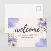 Welkom thuis mama en papa briefkaart (Voorkant / Achterkant)