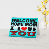 Welkom thuis Mama, ik hou van je Kaart (Gele Bloem)