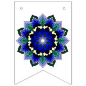 Welkom thuis! Mandala in donkerblauw Vlaggetjes (Eerste vlag)